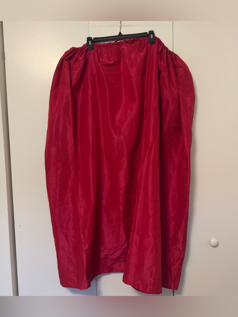 Calypso St. Barth Red Taffeta Adjustable Skirt